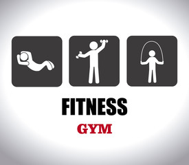 Fitness design over white backgroundvector illustration