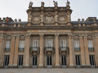 Obraz premium Jardines y Palacio de La Granja (Segovia) en otoño