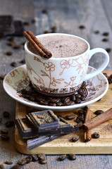 Coffee chocolate eggnog.