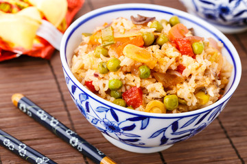 fried rice - gebratener Reis