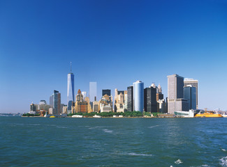 Obraz na płótnie Canvas Manhattan on a sunny day.