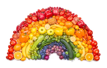  groente en fruit regenboog © Viktar Malyshchyts
