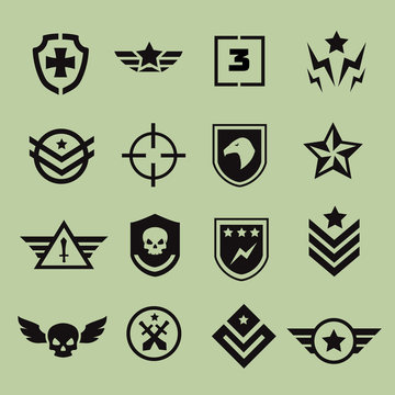 Military symbol icons