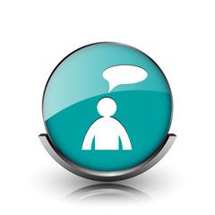 Comments icon - man with bubble