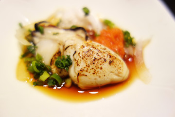 牡蛎のぽん酢炒め