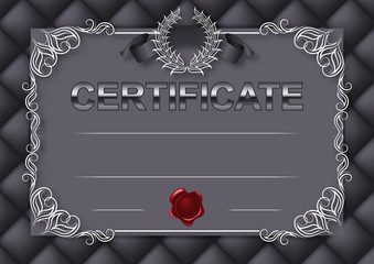 Elegant template of certificate, diploma