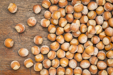 hazelnuts background