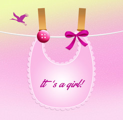 bib for baby girl