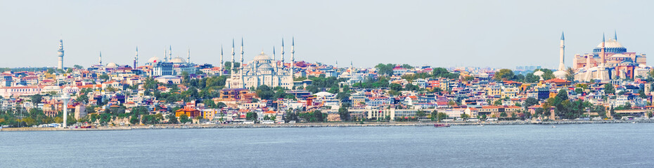 Naklejka premium Panoramic view at Istanbul, Turkey.