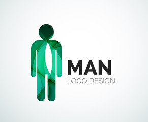 Abstract logo - man icon
