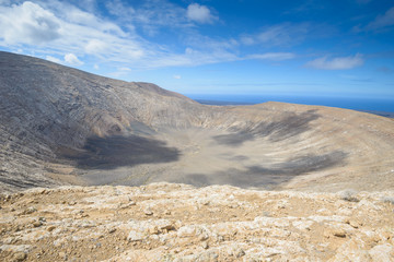 White Crater in Lanzarote, Canary islands (Spain)