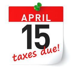 Tax Time Calendar Paper