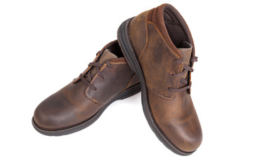 men's leather brown shoes