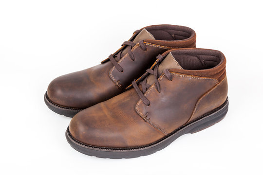 men's leather brown shoes