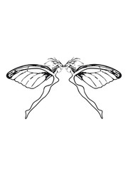 Fee romantik Flügel style