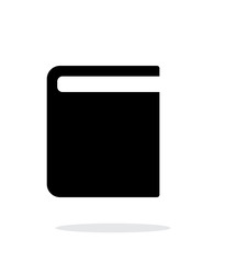 Book simple icon on white background.