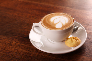 Delicious aromatic cappuccino