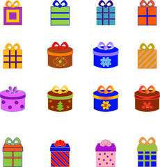 Isolated Christmas Present Ilustrations