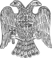 Obraz premium Byzantine double headed eagle