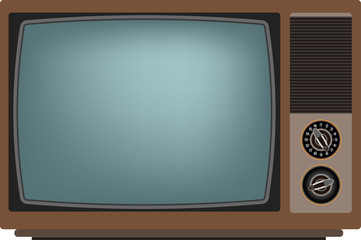 Old TV. Vector illustration