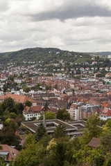 Fototapeta na wymiar Scenic rooftop view of Stuttgart, Germany