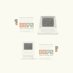 Website design template element: Page not found, 404 error