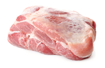 Raw meat isolated on white