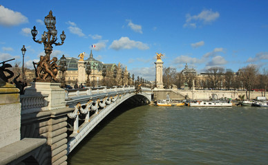 Alexandre III bridge in Paris  