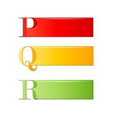 Obraz premium alphabet labels