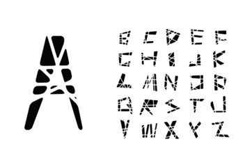 alphabet abstract