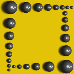 Abstract yellow background. Flyer, brochure, booklet cover