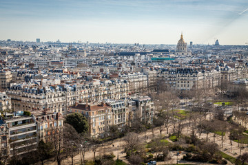Fototapeta na wymiar View over the rooftops of Paris