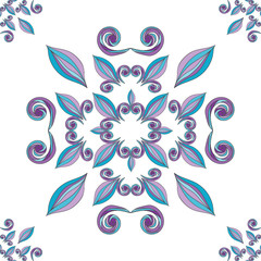 floral ornament painted hands