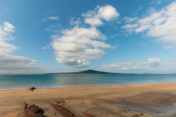 Hauraki Gulf with Rangitoto Island on horizon