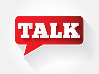 Talk message bubble, vector background