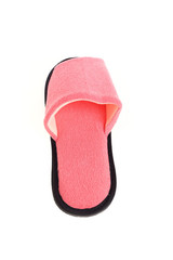 pink slippers footwear isolated on white background