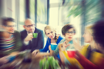 Business People Meeting Seminar Sharing Talking Thinking Concept