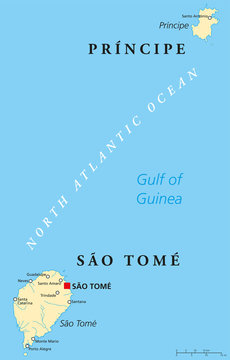 Sao Tome and Principe Political Map