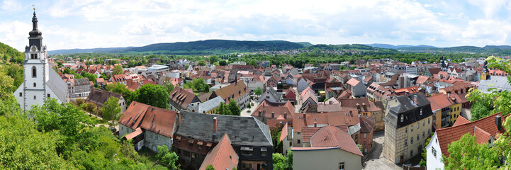Fototapeta na wymiar Panoramafoto Rudolstadt