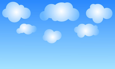 clouds in a blue sky. Sky background