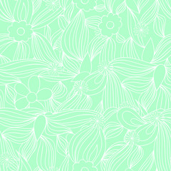 Fototapeta na wymiar Seamless floral pattern. Vector illustration.