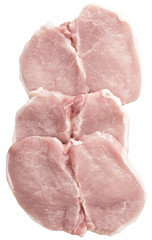 pork cutlet isolated