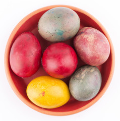 Obraz na płótnie Canvas easter eggs isolated