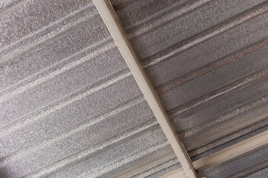 silver foil insulation on ceiling roof house