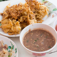 chili paste, spicy of thai food