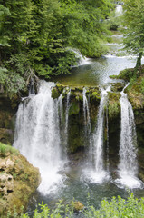 Fototapeta na wymiar waterfall in rastoke