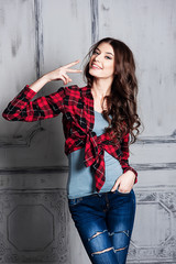 Fototapeta premium Beautiful young girl
