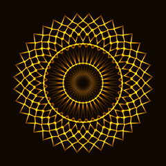 Abstract cosmic circle
