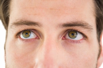 Fototapeta premium Close up of unsmiling man