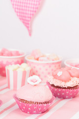 dessert table at girls party